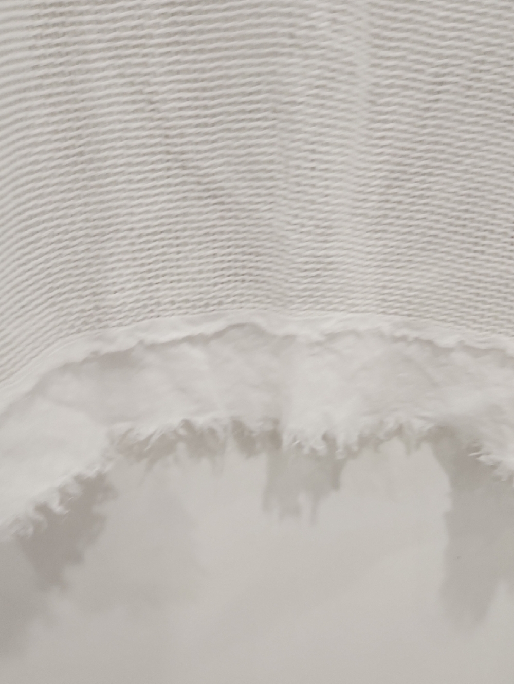 White Open Weave Women's Blouse - Lightweight Knit Top - Picture 4 of 7